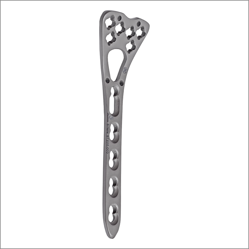 Manufacturer of LCP VOLAR DISTAL RADIUS VARIABLE ANGLE TWO COLUMN 2.7MM ( HEAD 4 HOLE ) SS in India